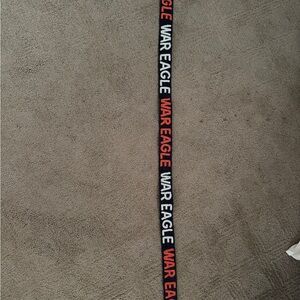 War Eagle blue and orange bag strap